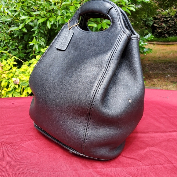 Vintage Coach Drawstring bucket leather Backpack - Picture 3 of 10